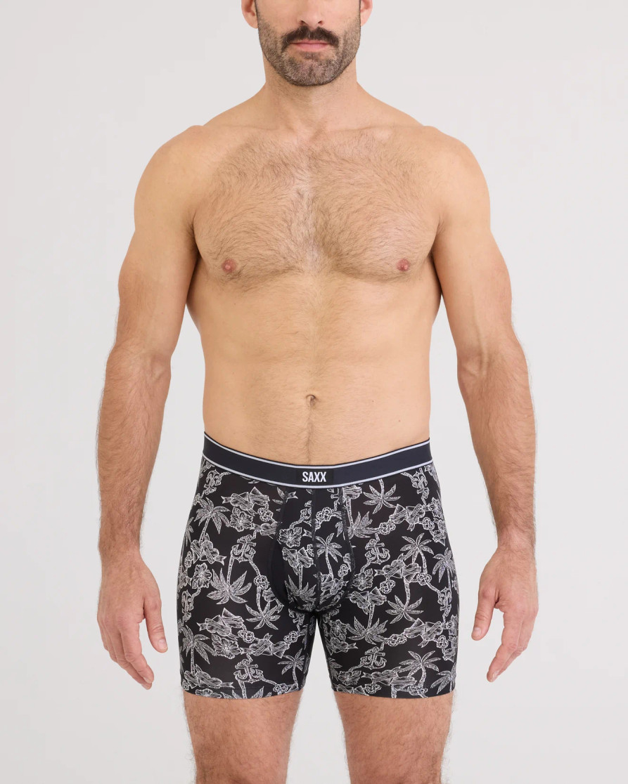 DAYTRIPPER COMFORT STR BOXER BRIEF FLYTROPICAL TATTOO- BLACK SXBB11FTTB