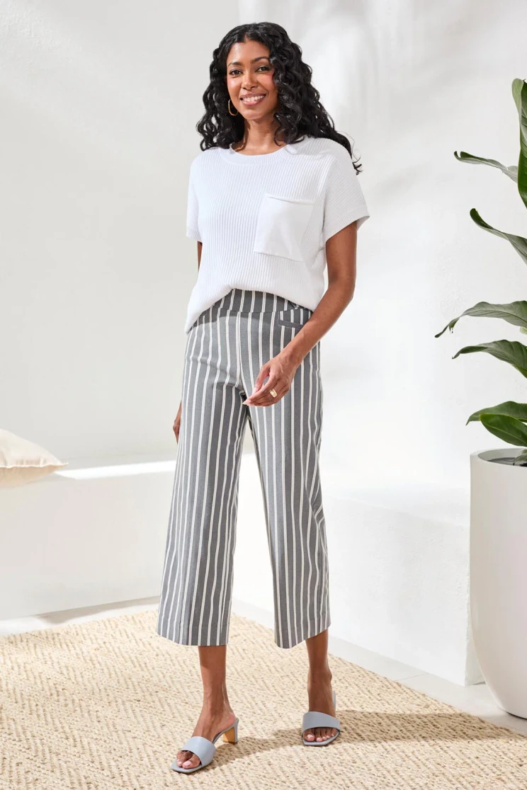 PULL ON CAPRI STRIPE W/BUTTON TAB 3103O-8396