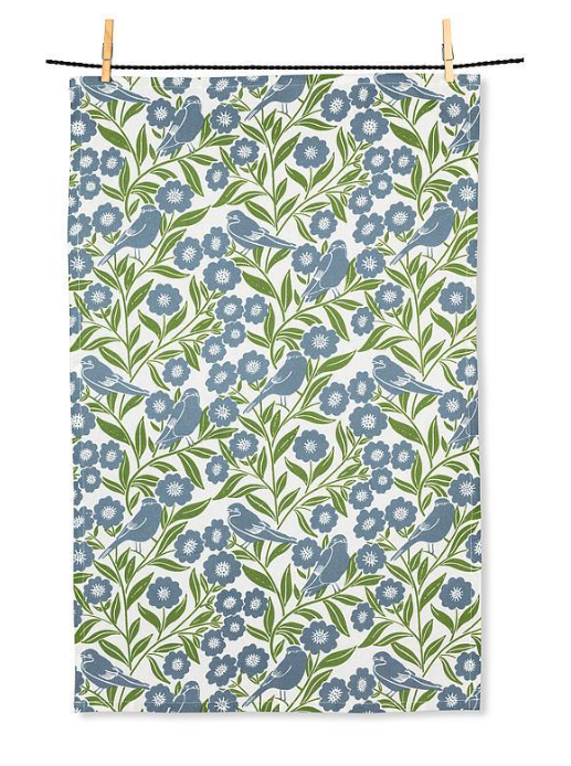 BIRDS&LEAVES DISHCLOTH & TOWEL SET 03KOMBO13