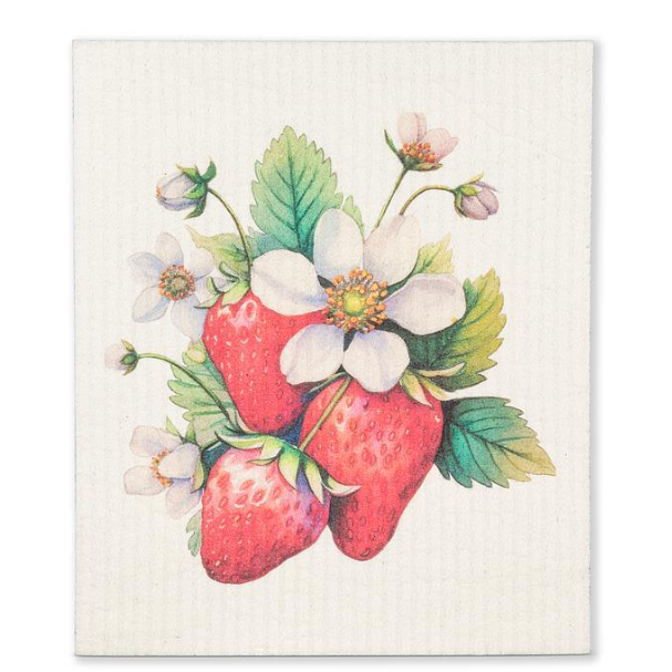 STRAWBERRY DISHCLOTH 20-ASD-028