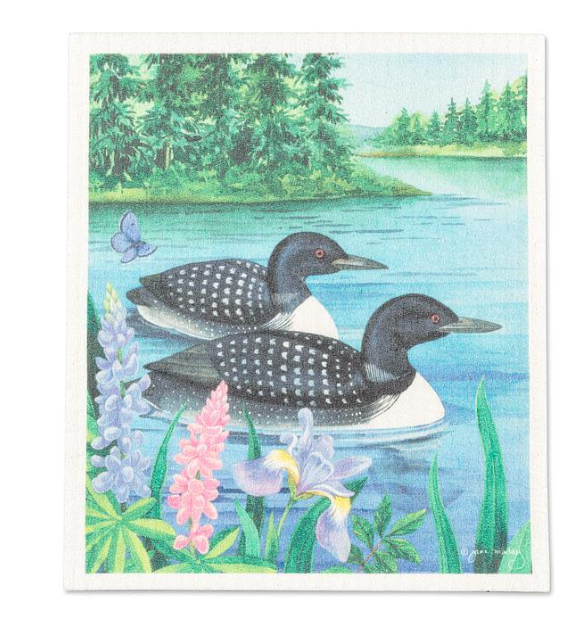 LOON PAIR DISHCLOTH 20ASDJM10