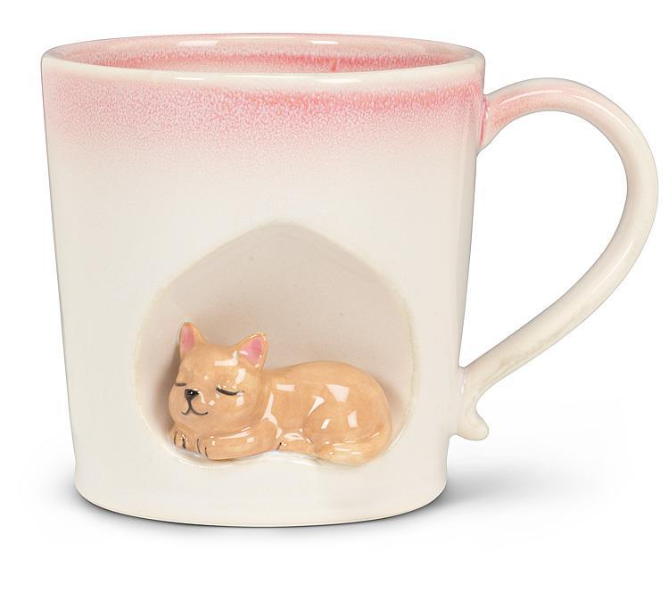 OMBRE TAPER MUG W/CAT 27ALCOVE895
