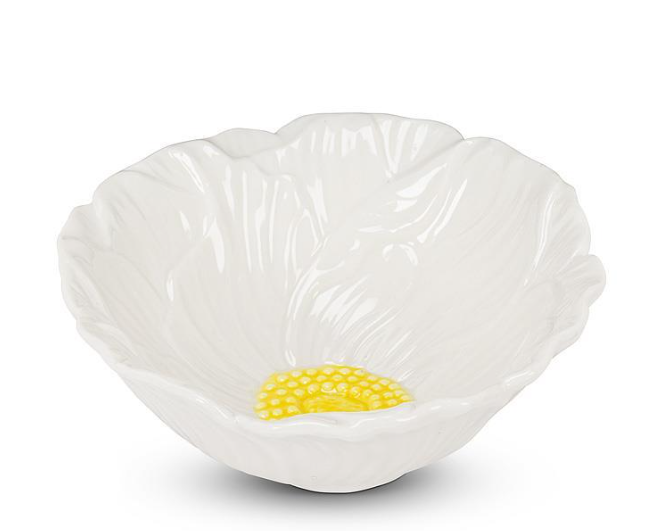 SM FLOWER DISH WHT 27-BLOOM-WHT