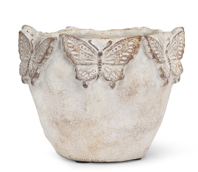 SM BUTTERFLY EDGED PLANTER 27BUTTERFLY041S