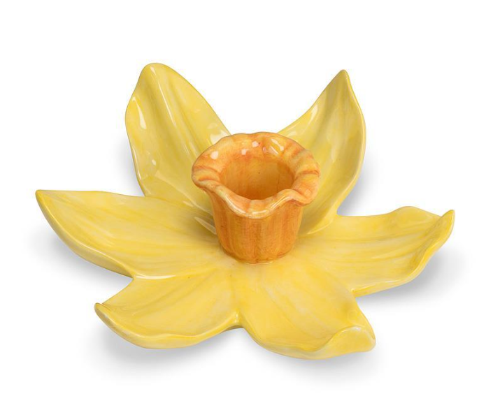 YELLOW DAFFODI TAPER HOLDER 27DAFFODILTAPER(27DAFFODILTAPER)