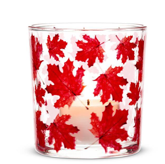 MAPLE LEAVES VOTIVE 27-FLICKER-515
