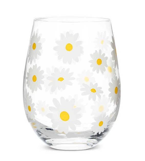 DAISIES STEMLESS WINEGLASS 27-PATIO-DAISY