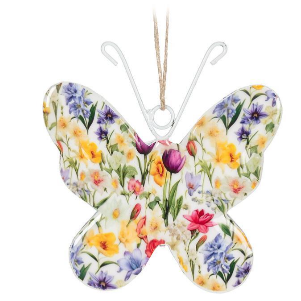 FLOWER BUTTERFLY ORNAMENT 43FLORAL344(43FLORAL344)
