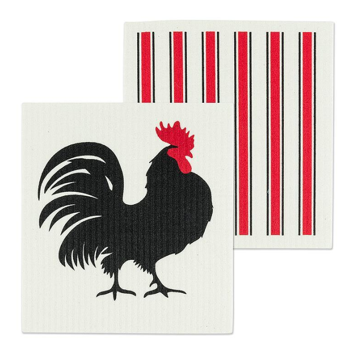 ROOSTER&STRIPE  DISCLOTH SET/2 84ASDAB55