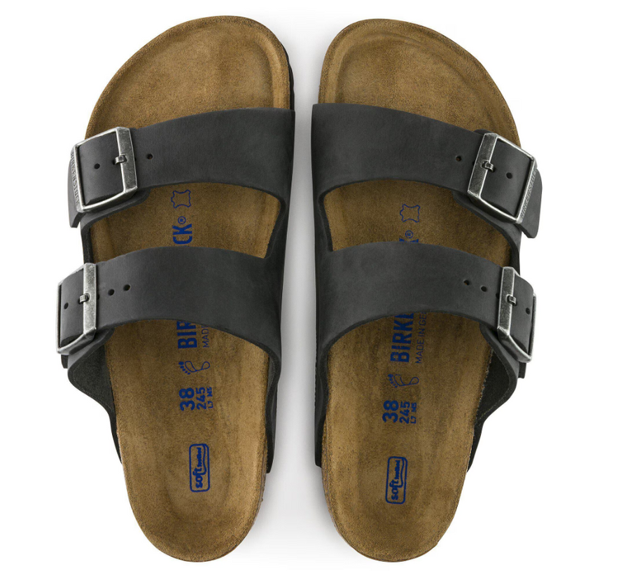 ARIZONA REGULAR SOFT OILED LEATHER BLACK (MENS) 752481