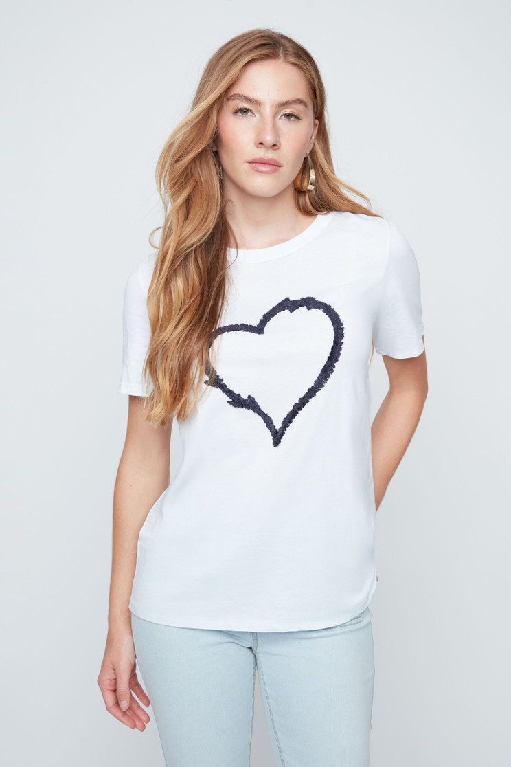 T-SHIRT WITH HEART R7819-98G