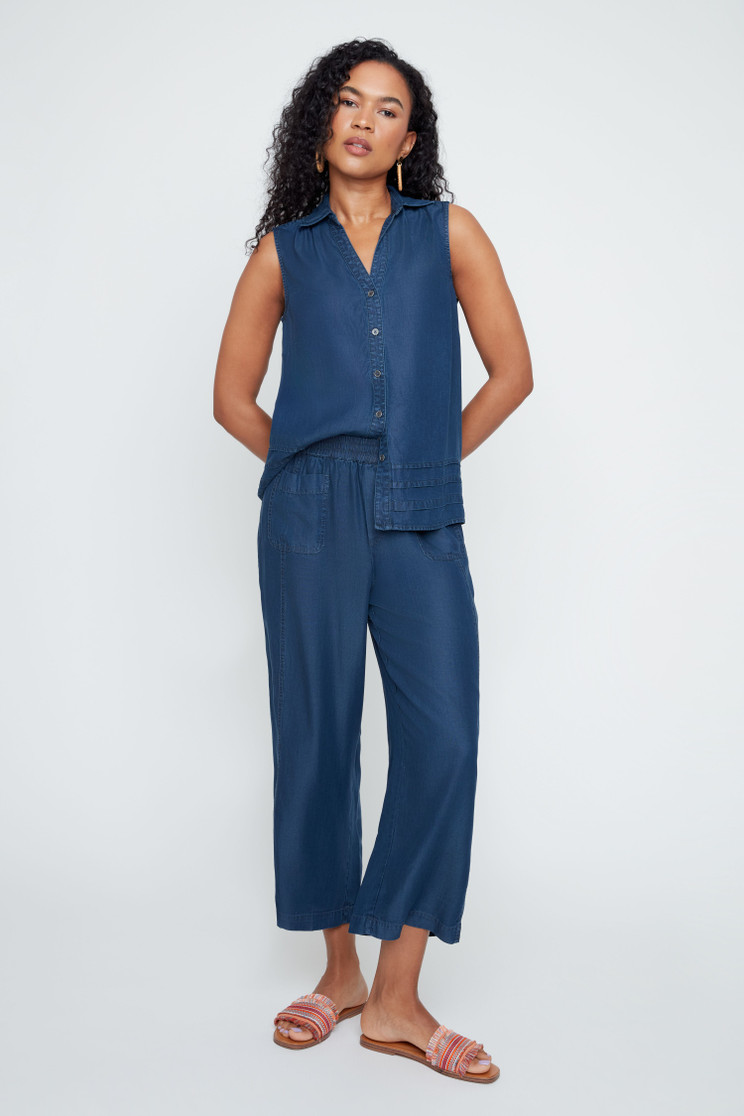 PULL ON GAUCHO PANT TENCEL R8129