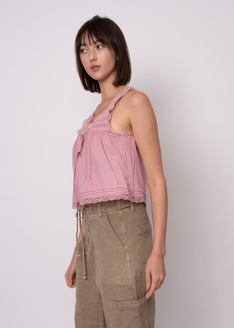 ALIA SLVLESS BUTTON UP TOP 57W228S