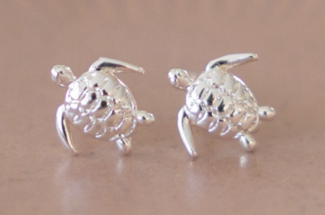 TURTLETTE STUDS SILV