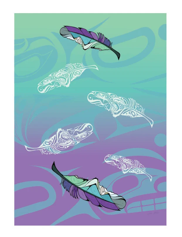 HEALING FEATHER ECO TEA TOWEL(TTOW001)