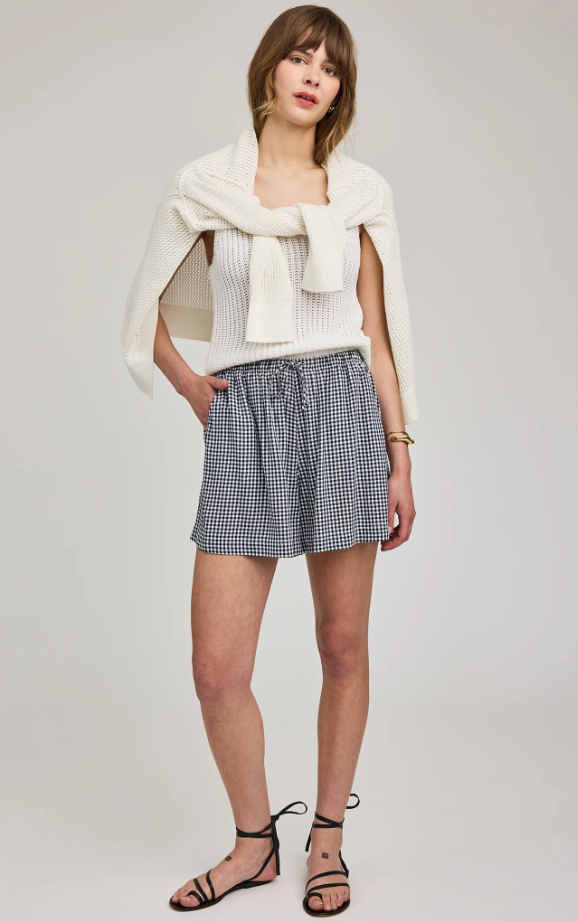 QUINN GINGHAM SHORT GF26047379