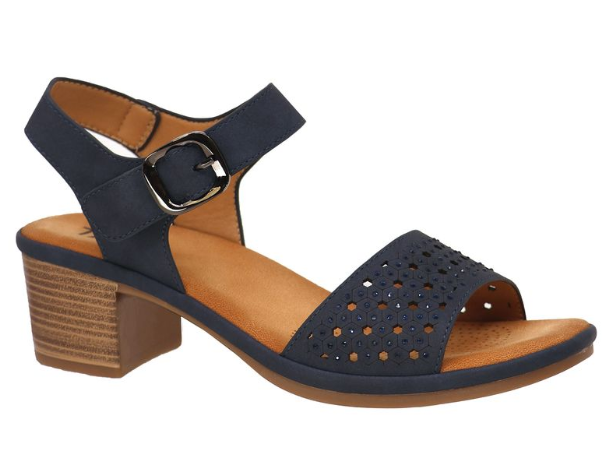 BLOCK HEEL PERF STRAP SANDAL MONICA02