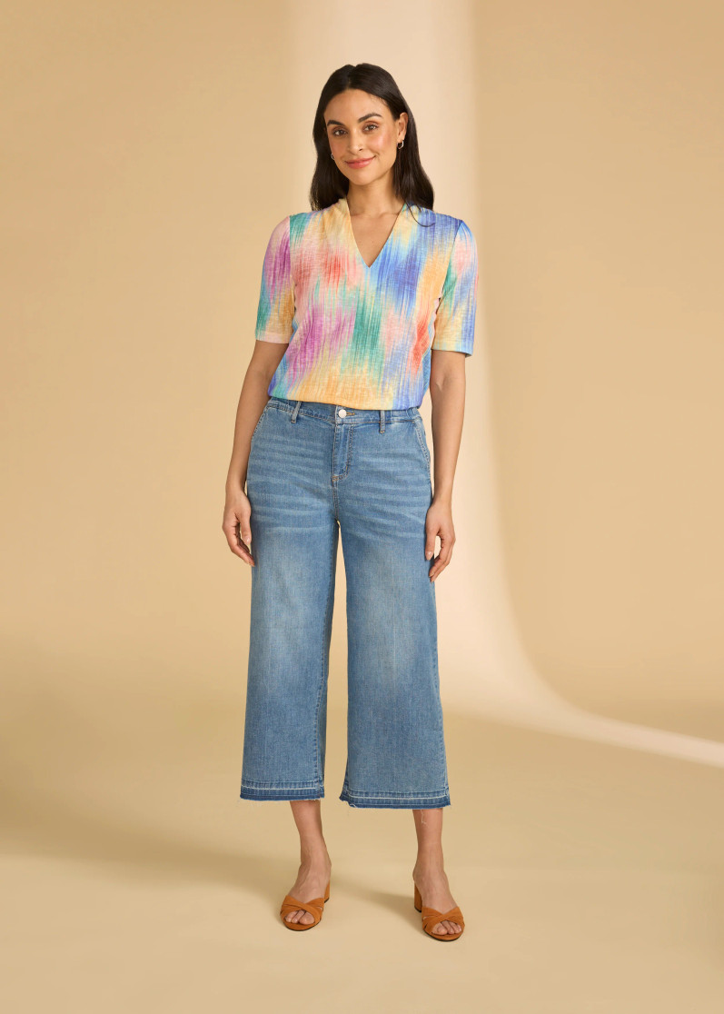PULL ON WIDE CROP TROUSER 2203992