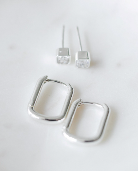 DUET SET SQUARE SILVER