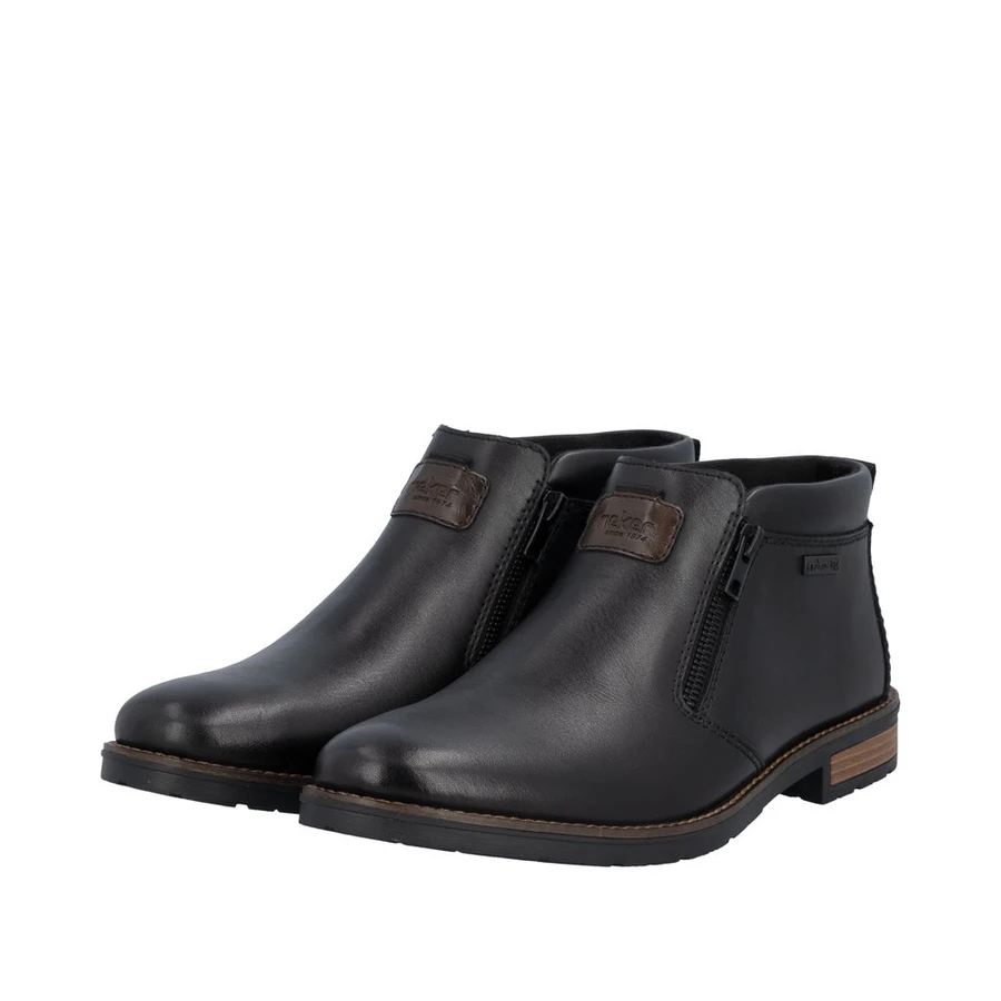 DBL ZIP WP ANKLE BOOT BLACK 14656-00