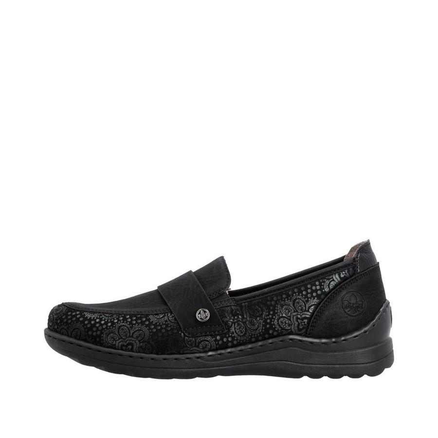 LOAFER FLORAL PRINT BLACK 48968-00