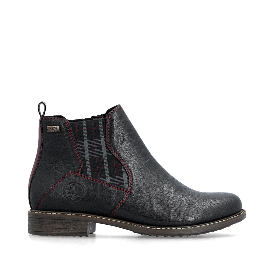 WP SHORT BOOT PLAID GORE BLACK/WINE 74860-00