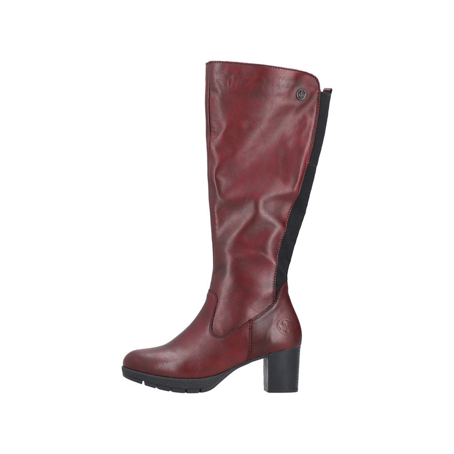 TALL BOOT HEEL FASHION WINE 77684-35