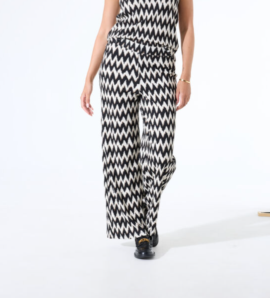 WIDE LEG P/O RAYON PRINT PANT Z0063