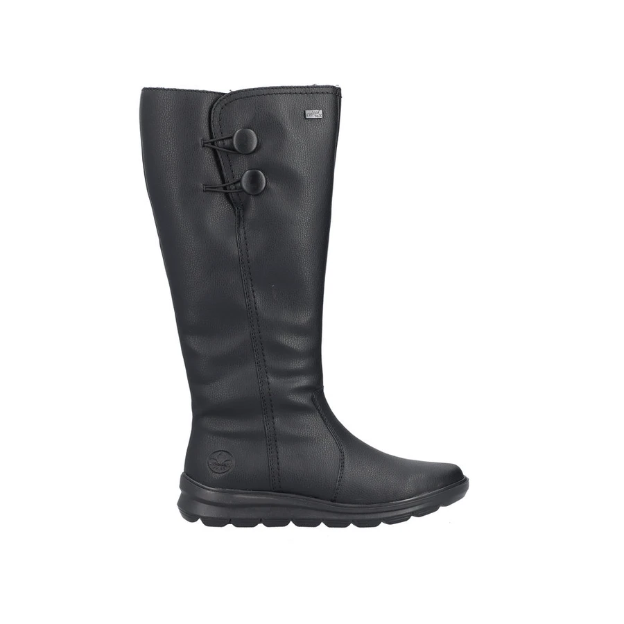 WP TALL BOOT SD ZIP ADJ CALF BLACK Z0090-00