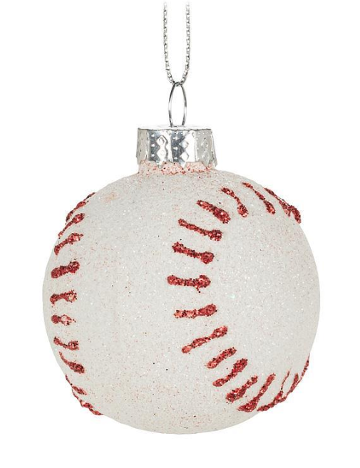 BASEBALL ORNAMENT 2" 18WHIMSYBASEBAL(18WHIMSYBASEBAL)