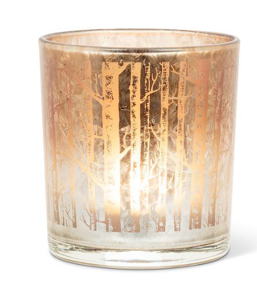 SM BIRCH TREES VOTIVE 27DUSK637SM