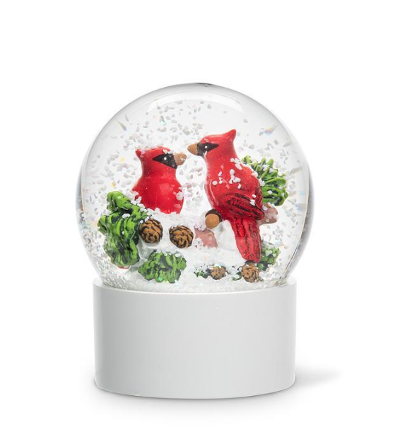 CARDINAL PAIR SNOW GLOBE 27SHAKE7693(27SHAKE7693)