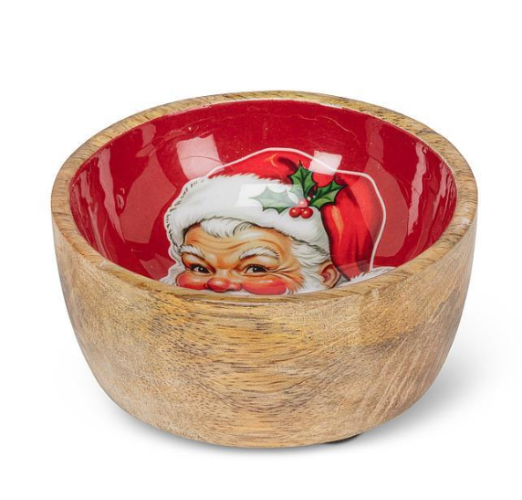 VINTAGE SANTA SM BOWL RED 58MOTIFABX241