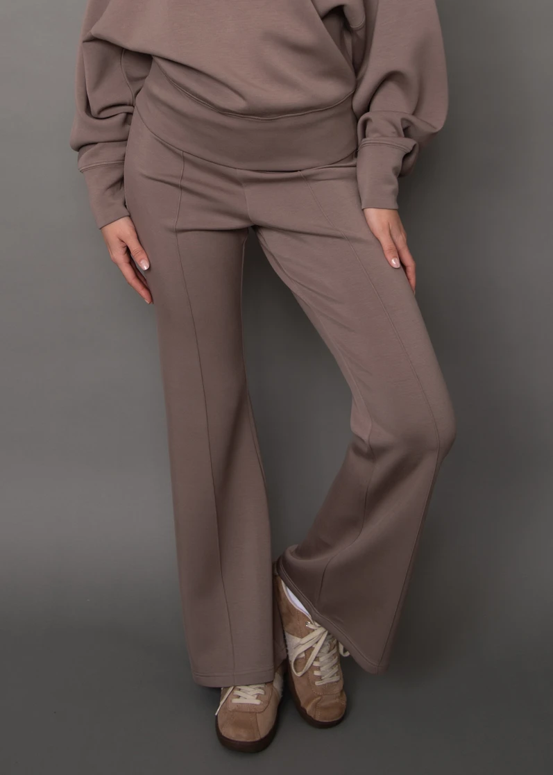 FLAMME SIG SOFT KNIT PO FLARE PANT/PINTUCKS 44T047SO