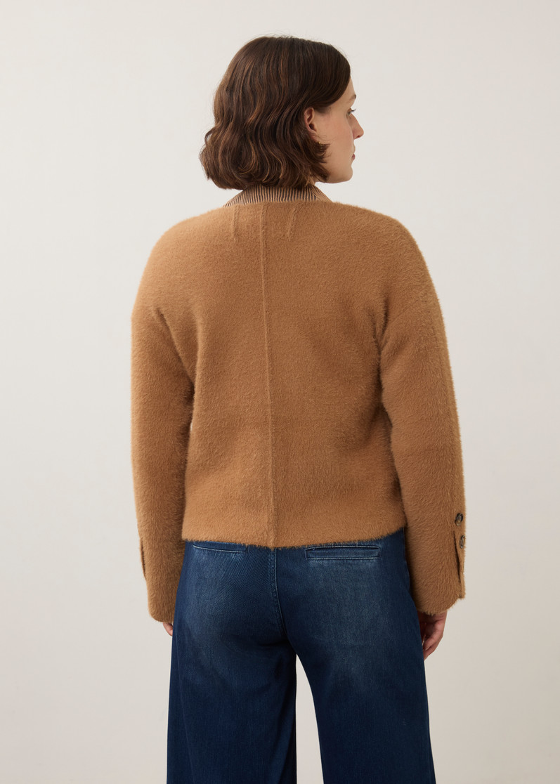 COLLARLESS KNIT JACKET SOFT (10047431) 10047431