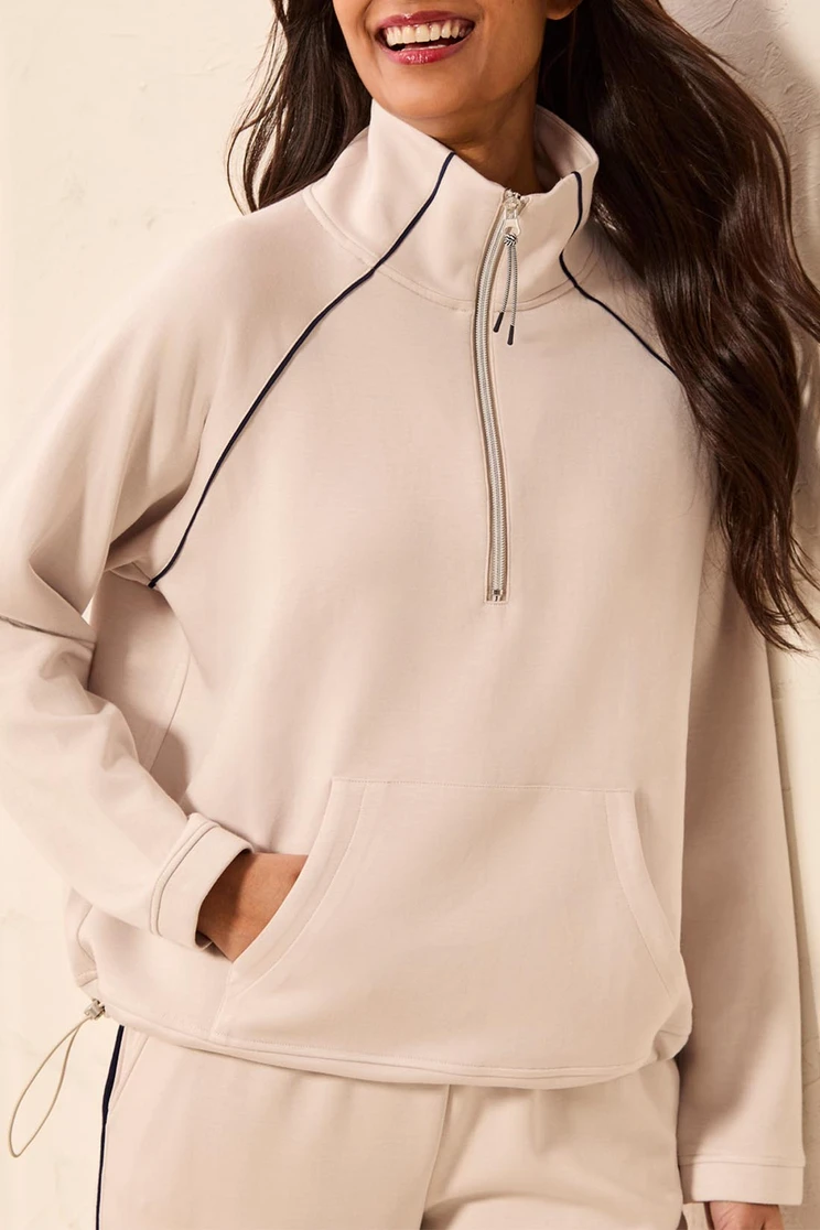 TECHNOLUX LS RAGLAN POP OVER 1/2 ZIP 3154O-3390