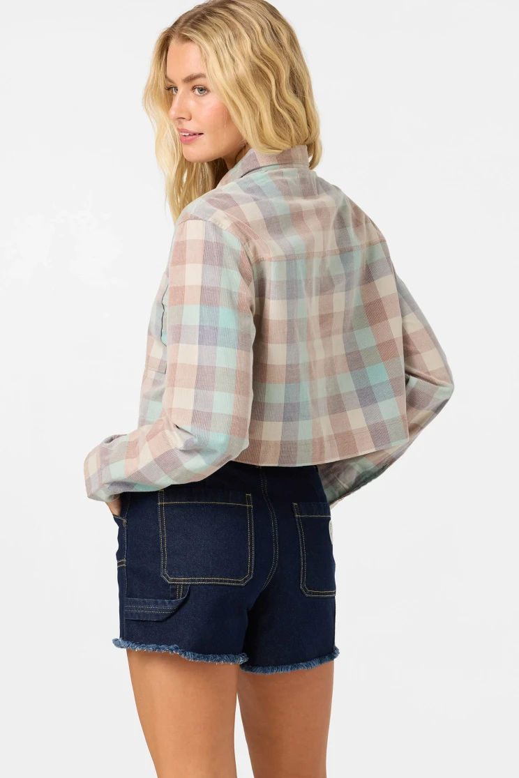OG PIPPA CORD LS CROP SHIRT FA2640403
