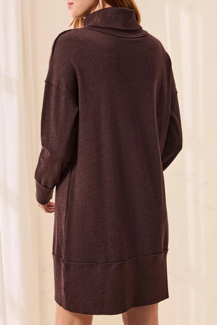 TURTLENECK GARMENT DYE KNIT DRESS 6291O-5722