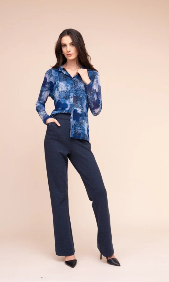 SOFT P/O PANT WIDER LEG A48106