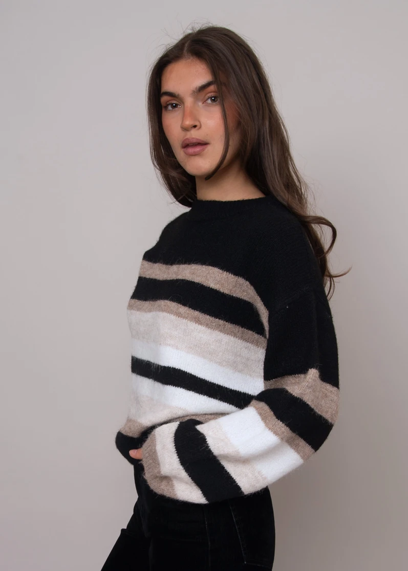 FAUSTINA LS STRIPE SWEATER 78S166S
