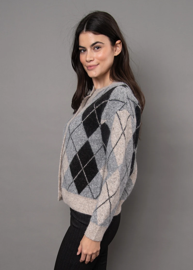 AGRIPPINA ARGYLE CARDIGAN 78S253S