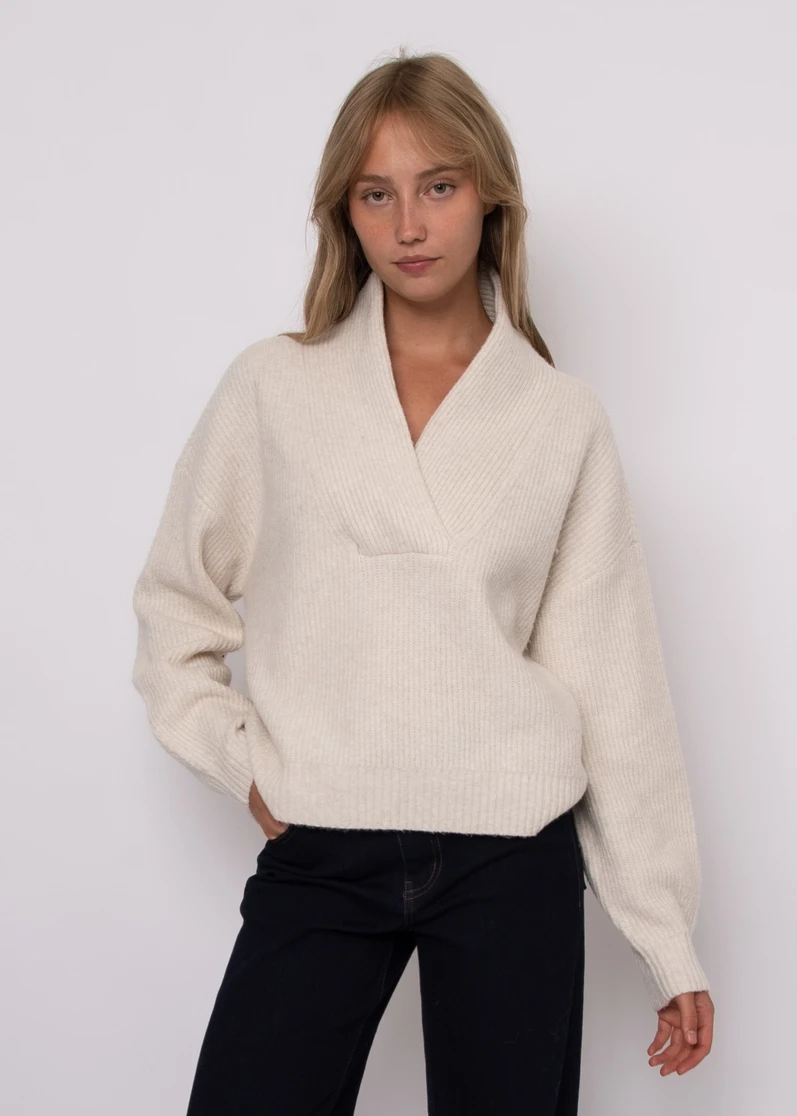 QUINLAN LS SHAWL NECK PULL OVER 78S342S