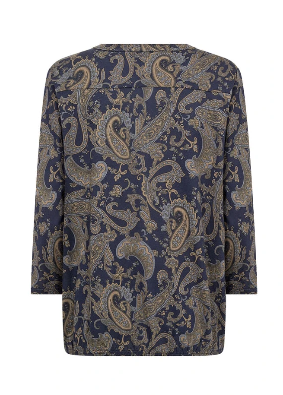 FELICITY AOP NOTCH TOP PAISLEY 27743