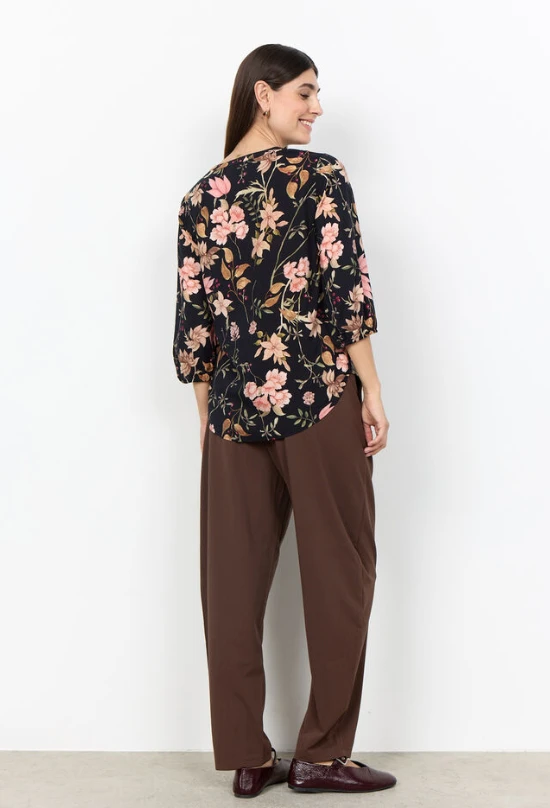 GRACE 2 FLORAL TOP 3/4 SLV 41850