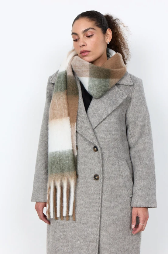 GEORGINA 1 COL BLOCK SCARF 51522