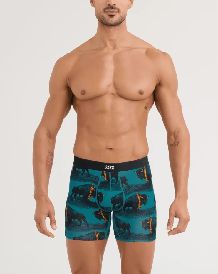 VIBE XTRA BOXER BRIEF FLY BISON BLING/SEASCAPE SXVX24FBIS