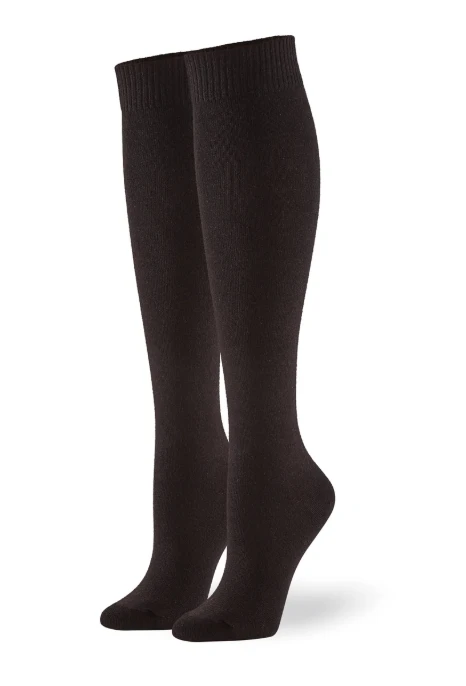 HUE FLAT KNIT KNEE SOCK 5573(5573)