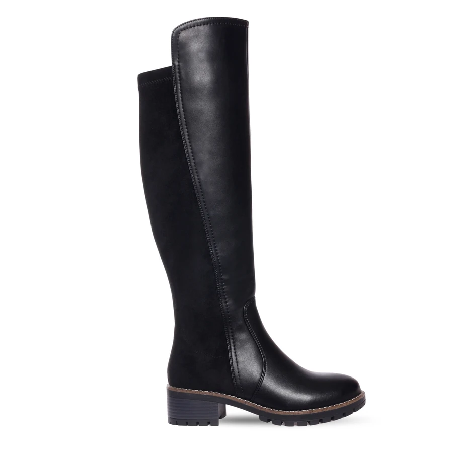 AD1611 WP LEATHER TALL BOOT STRETCH