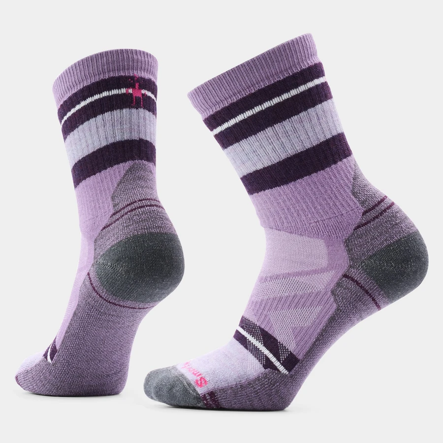 WOMEN'S HIKE FULL CUSHION SATURNSPHERE CREW SOCKS PURPLE DAWN