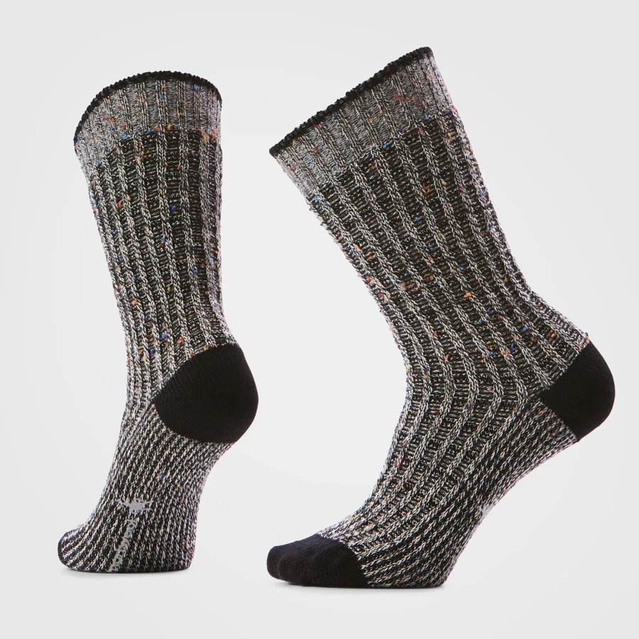 W EVERYDAY COZY WAFFLE PRESS CREW SOCK BLK SW002504C26(SW002504C26)